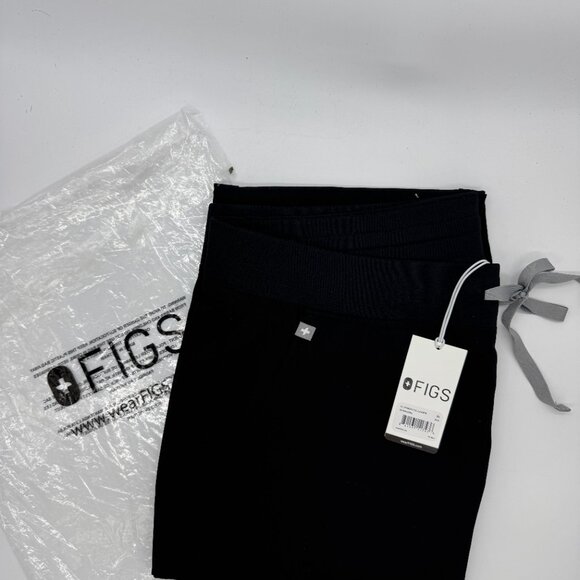 BRAND NEW WITH TAGS FIGS Women's REGULAR BLACK Zamora Jogger Scrub Pants - Picture 2 of 14